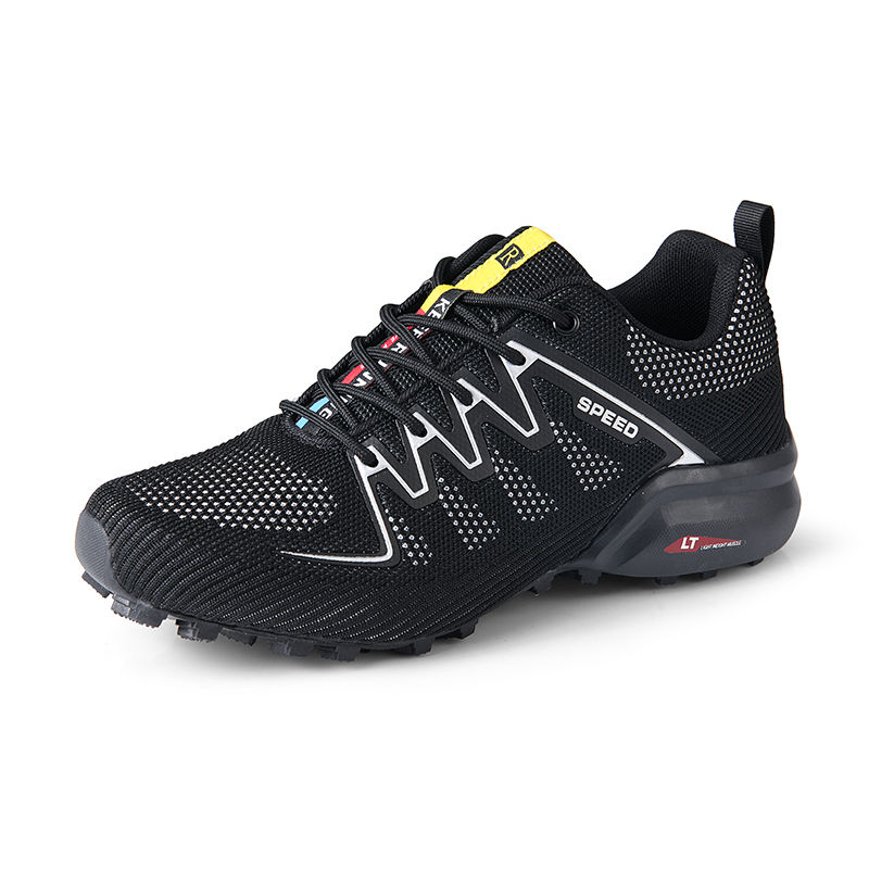 Knit Fabric Lace Up Sneakers - MTB Cycling Shoes zapatillas ciclismo Men