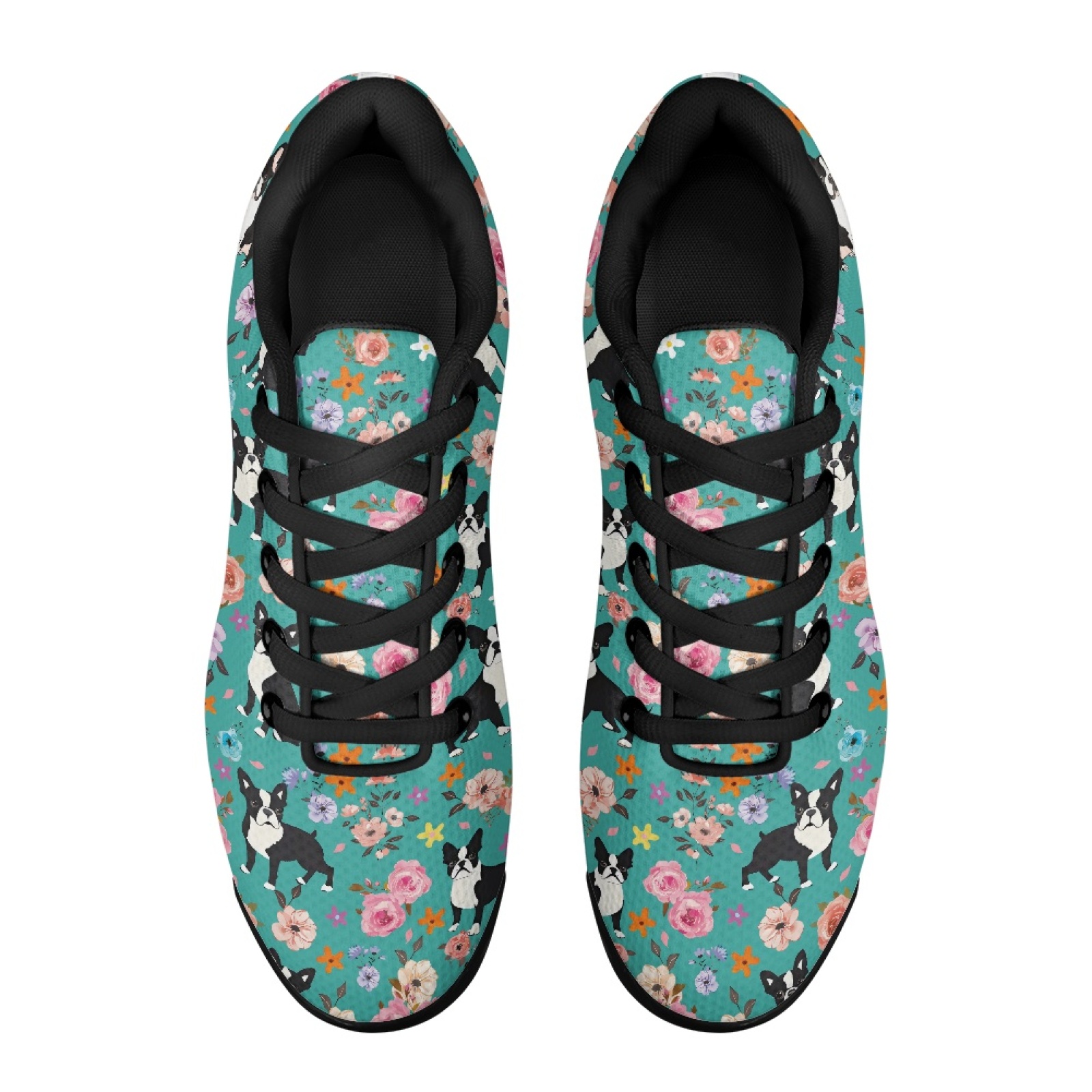 PENSTROLL Floral Boston Terrie - огляд і ціна Knit Fabric Lace Up Sneakers