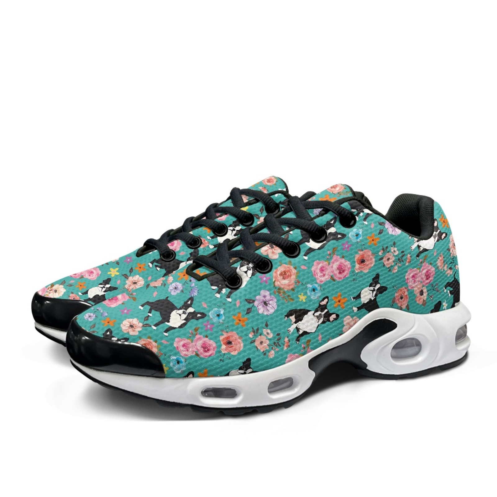 PENSTROLL Floral Boston Terrie - огляд і ціна Knit Fabric Lace Up Sneakers