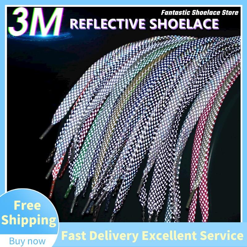 3M Reflective Shoelaces Flat   - огляд і ціна Reflective Night Running Shoes