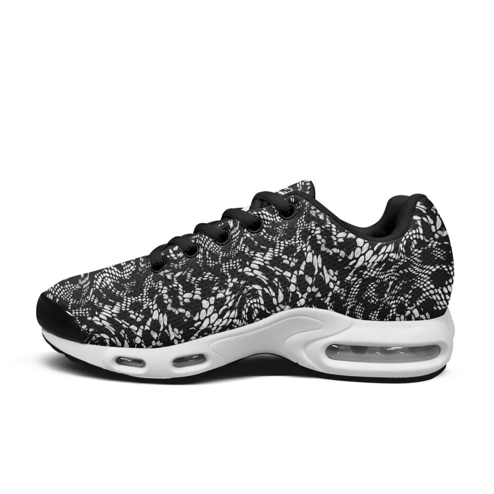 PENSTROLL Snake Print Design W - огляд і ціна Knit Fabric Lace Up Sneakers